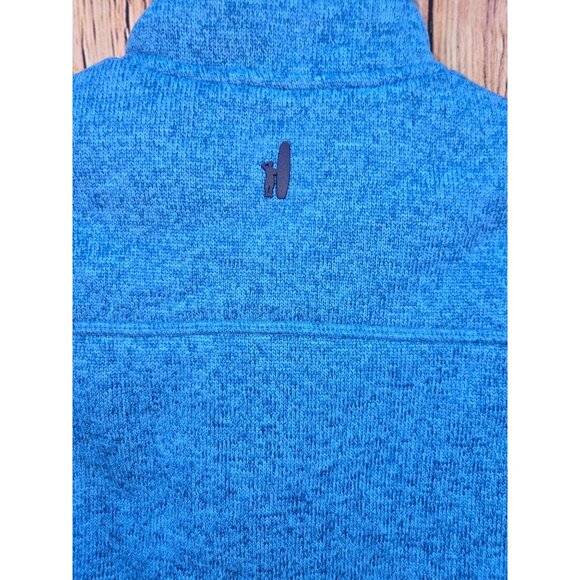 johnnie-O Boys Blue Sleeveless Vest With Zipper Front & Pockets - Picture 5 of 6